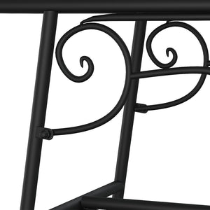 Baumbank, 110 cm, Stahl, Schwarz