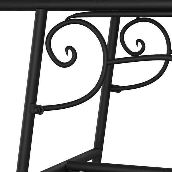 Baumbank, 110 cm, Stahl, Schwarz