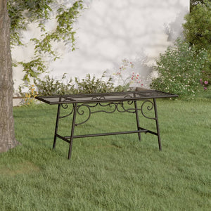 Baumbank, 110 cm, Stahl, Schwarz