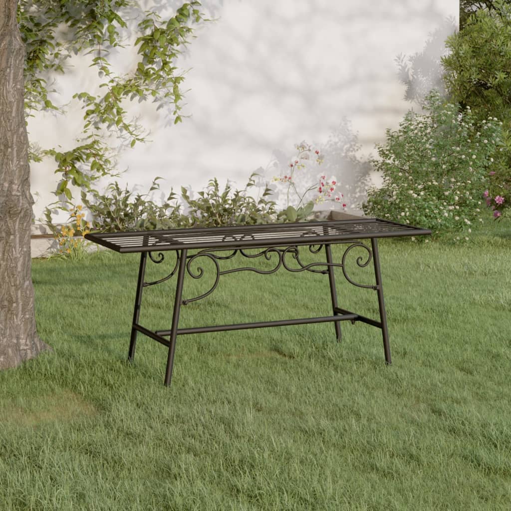 Baumbank, 110 cm, Stahl, Schwarz