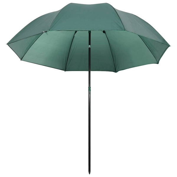 vidaXL Parasol de pêche vert 220x185 cm