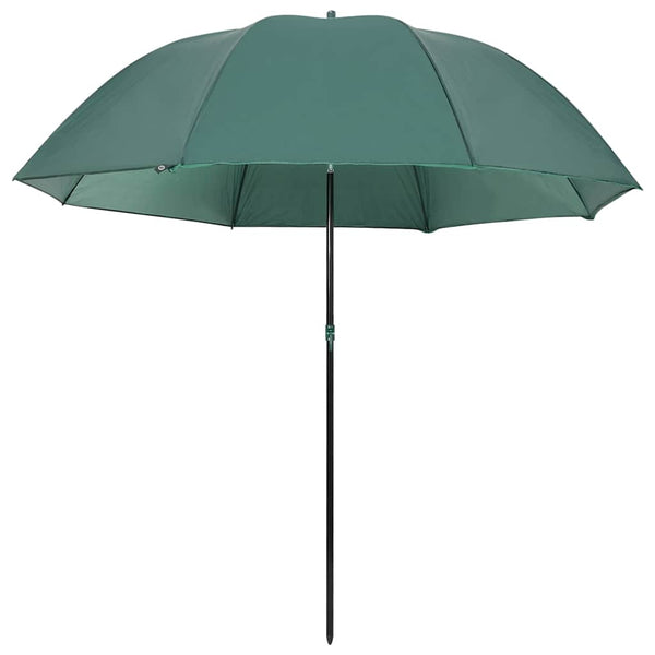 vidaXL Parasol de pêche vert 220x185 cm