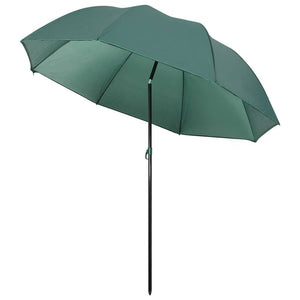 vidaXL Parasol de pêche vert 220x185 cm
