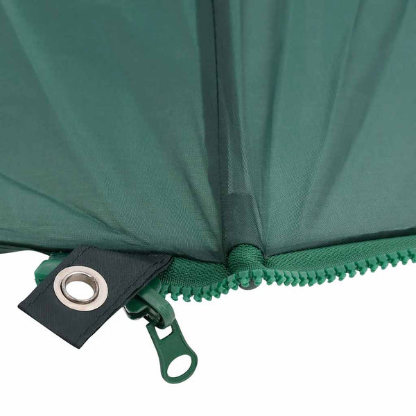 vidaXL Parasol de pêche vert 220x185 cm