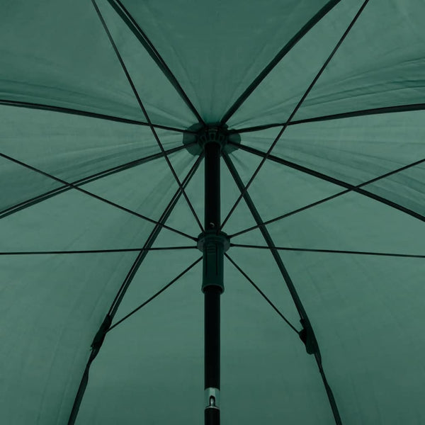 vidaXL Parasol de pêche vert 220x185 cm