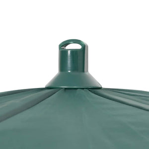 vidaXL Parasol de pêche vert 220x185 cm