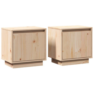 Nachttische Kiefer Massivholz 40x40 cm, 2er-Set
