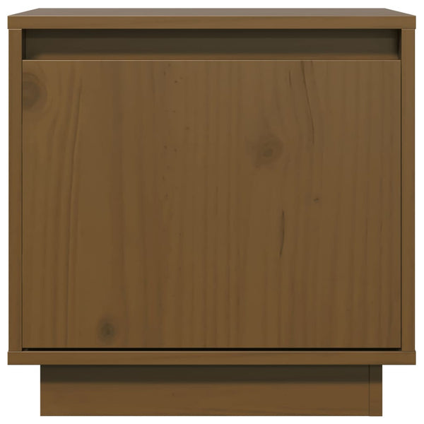 vidaXL Tables de chevet 2 pcs Marron miel 40x30x40 cm Bois de pin massif