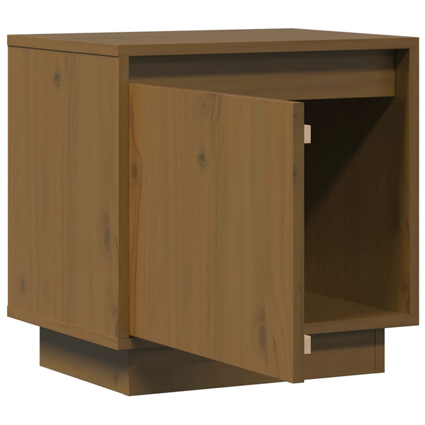 vidaXL Tables de chevet 2 pcs Marron miel 40x30x40 cm Bois de pin massif