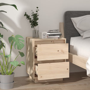 Massivholz Nachttische 2er Set Kiefer