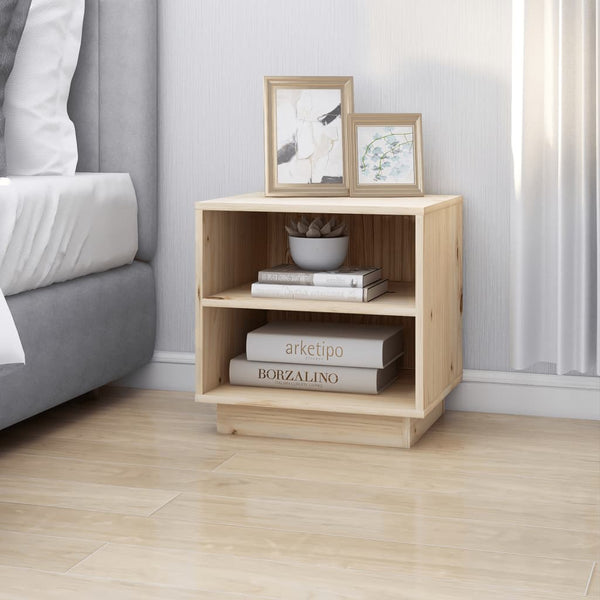 Nachttische Kiefer Massivholz 40x40 cm, 2er-Set