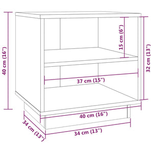 Nachttische Kiefer Massivholz 40x40 cm, 2er-Set