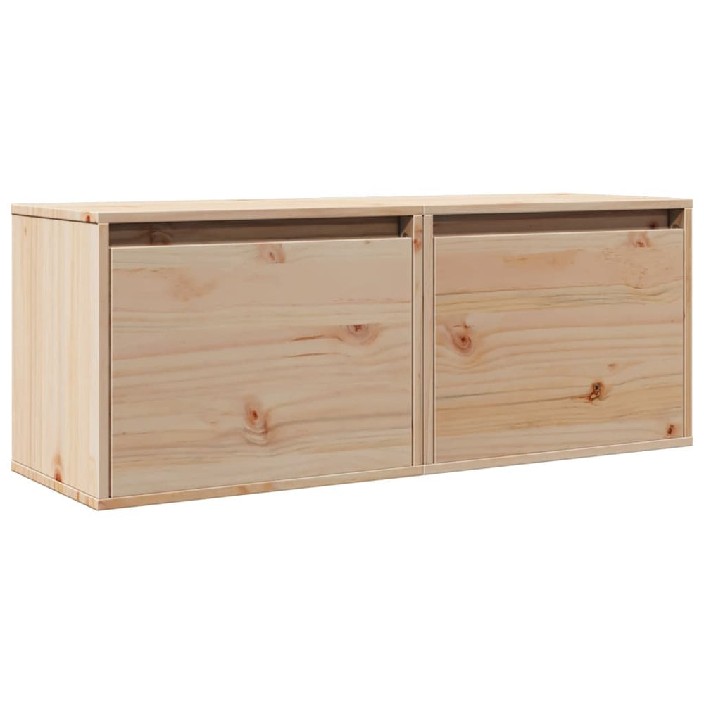Wandschränke Kiefer Massivholz 45x30x35cm, 2er-Set