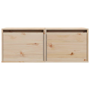Wandschränke Kiefer Massivholz 45x30x35cm, 2er-Set