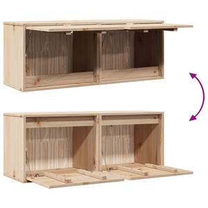 Wandschränke Kiefer Massivholz 45x30x35cm, 2er-Set