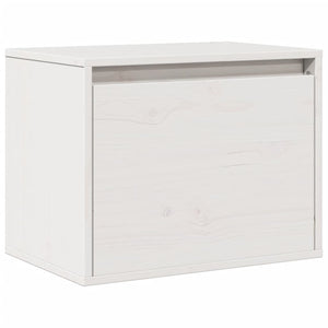 Weißer Wandschrank Kiefer Massivholz 45x30x35 cm