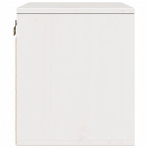 Weißer Wandschrank Kiefer Massivholz 45x30x35 cm