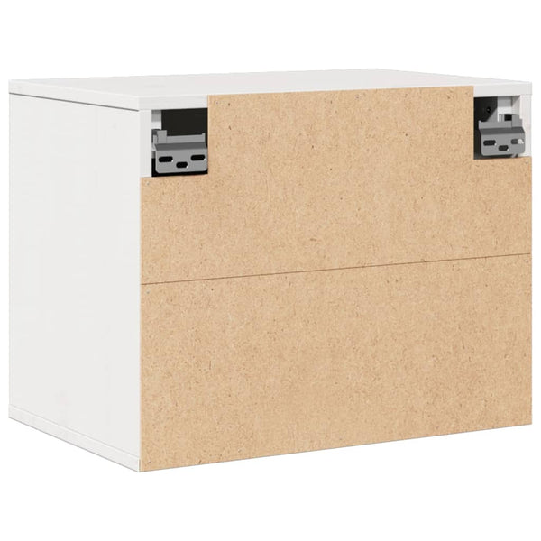 Weißer Wandschrank Kiefer Massivholz 45x30x35 cm