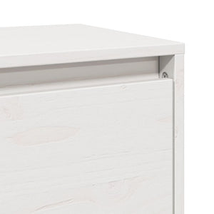 Weißer Wandschrank Kiefer Massivholz 45x30x35 cm
