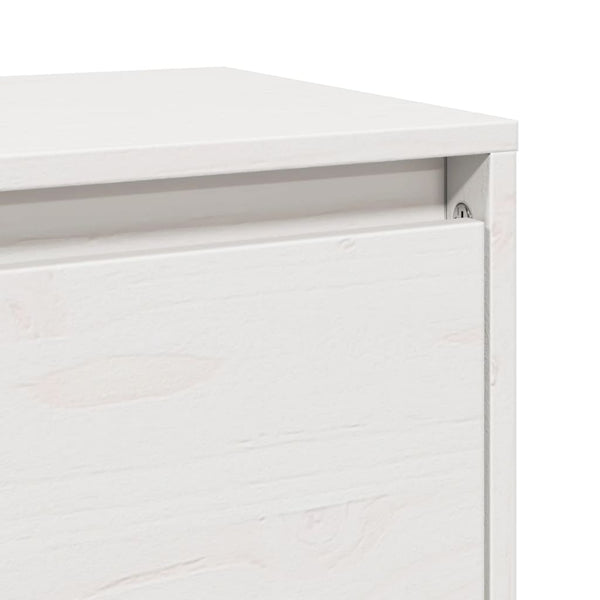 Weißer Wandschrank Kiefer Massivholz 45x30x35 cm