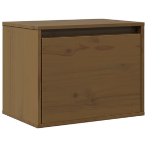 Wandschrank Honigbraun 45x30x35cm Kiefer Massivholz
