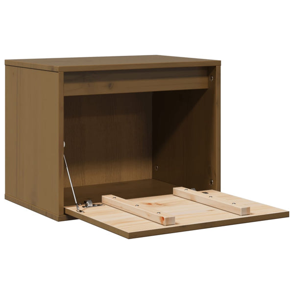 Wandschrank Honigbraun 45x30x35cm Kiefer Massivholz