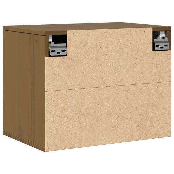 Wandschrank Honigbraun 45x30x35cm Kiefer Massivholz