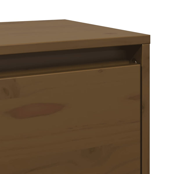 Wandschrank Honigbraun 45x30x35cm Kiefer Massivholz