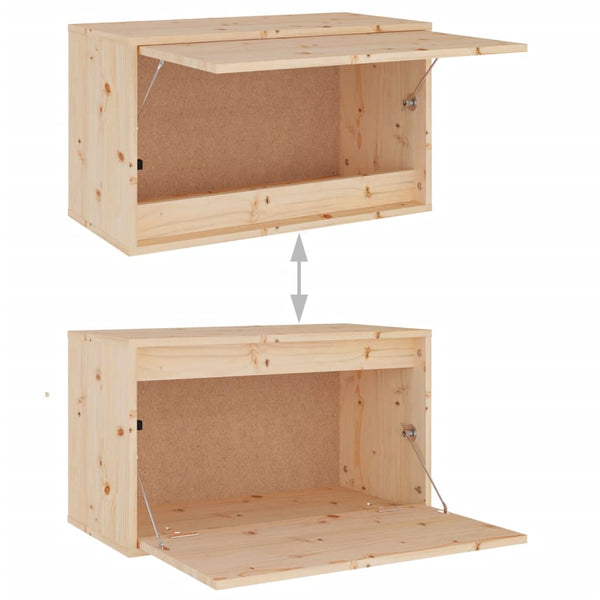 Wandschrank Kiefer Massivholz 60x30x35 cm