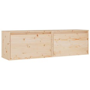 Wandschränke Kiefer Massivholz 60x30x35 cm, 2er-Set