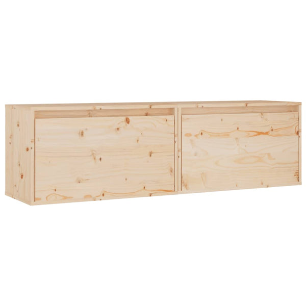 Wandschränke Kiefer Massivholz 60x30x35 cm, 2er-Set