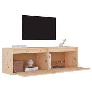 Wandschränke Kiefer Massivholz 60x30x35 cm, 2er-Set