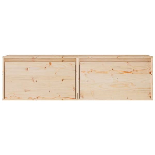 Wandschränke Kiefer Massivholz 60x30x35 cm, 2er-Set
