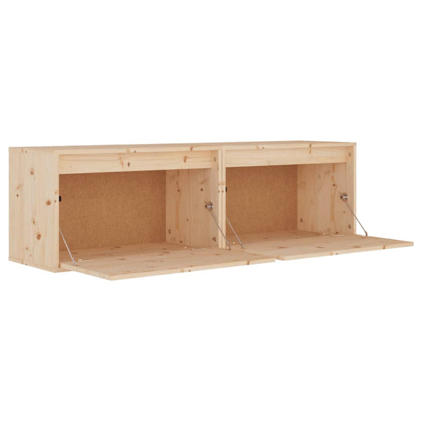 Wandschränke Kiefer Massivholz 60x30x35 cm, 2er-Set