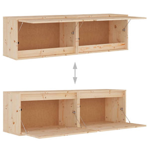 Wandschränke Kiefer Massivholz 60x30x35 cm, 2er-Set