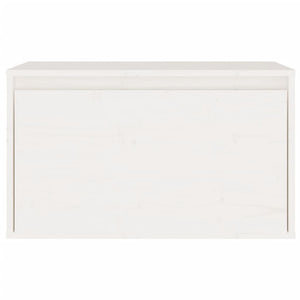 Wandschrank Weiß 60x30x35cm Kiefer Massivholz