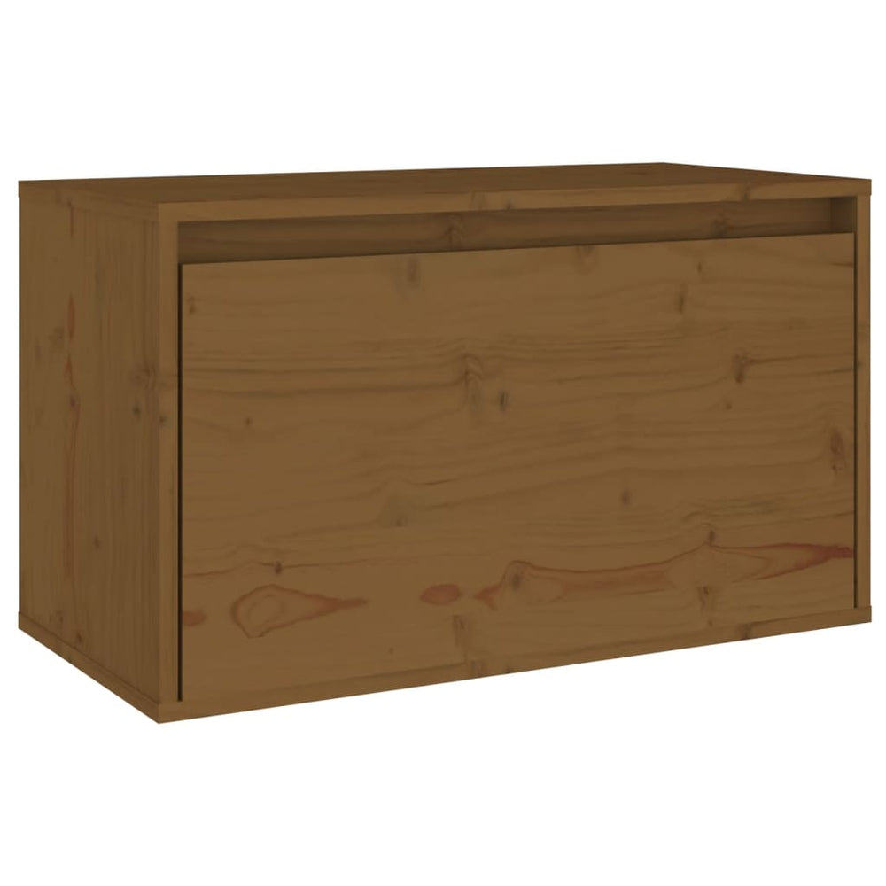 Wandschrank Honigbraun 60x30x35 cm Kiefer Massivholz