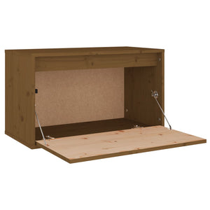 Wandschrank Honigbraun 60x30x35 cm Kiefer Massivholz
