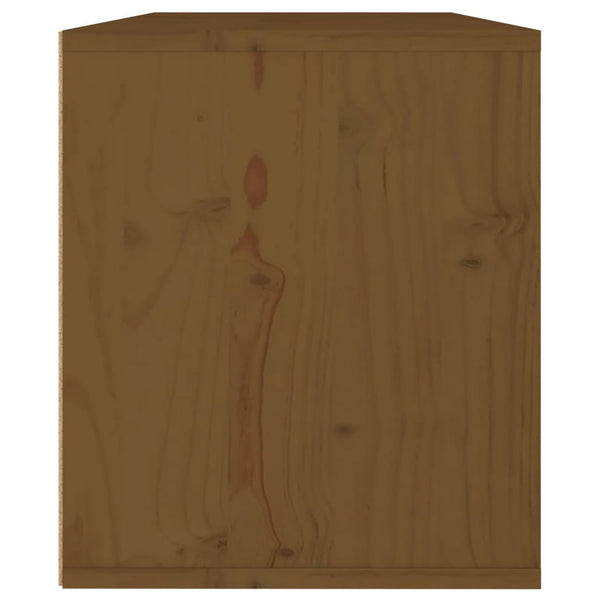 Wandschrank Honigbraun 60x30x35 cm Kiefer Massivholz