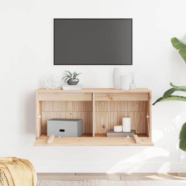 Wandschrank Kiefer Massivholz 80x30x35 cm