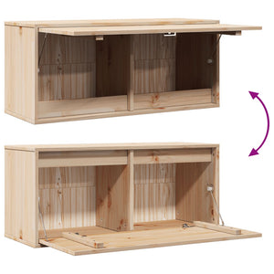 Wandschrank Kiefer Massivholz 80x30x35 cm
