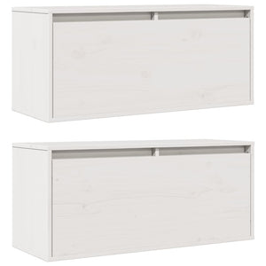 Weiße Hängeschränke 80cm, 2er Set