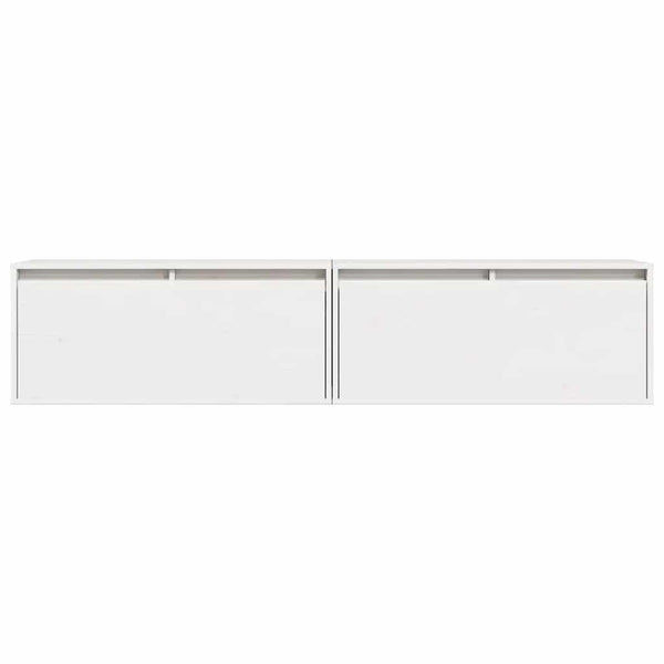 Weiße Hängeschränke 80cm, 2er Set