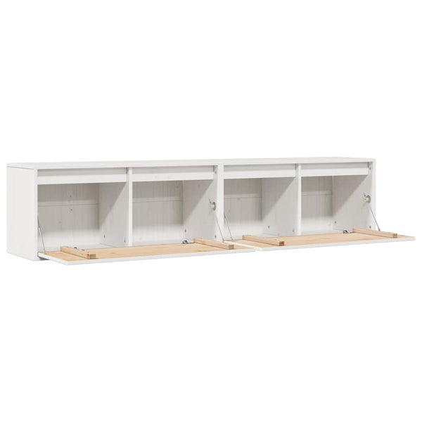 Weiße Hängeschränke 80cm, 2er Set