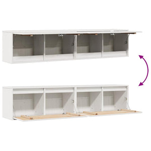 Weiße Hängeschränke 80cm, 2er Set