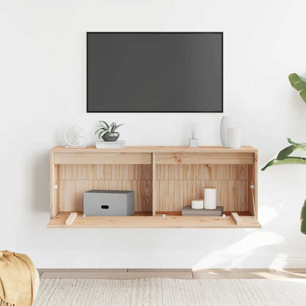 Wandschrank Kiefer Massivholz 100x30x35 cm