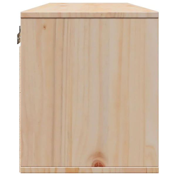 Wandschrank Kiefer Massivholz 100x30x35 cm