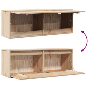 Wandschrank Kiefer Massivholz 100x30x35 cm