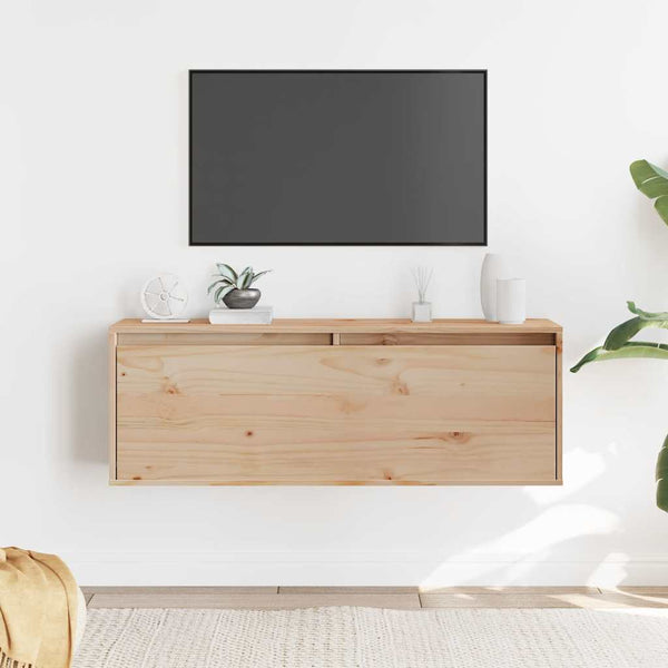 Wandschrank Kiefer Massivholz 100x30x35 cm