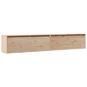 Wandschränke Kiefer Massivholz 100x30x35cm, 2er Set